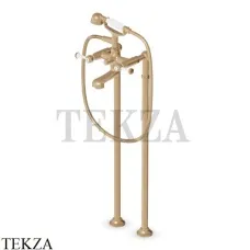 Zucchetti Agora Classic Смеситель для ванны напольный ZAM278.P31, brushed british gold PVD