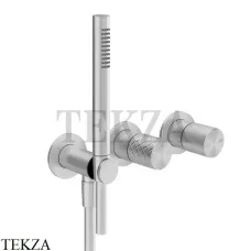 Gessi Habito INTRECCIO Смеситель для душа с гарнитуром, внешняя часть 70138-031, хром глянец