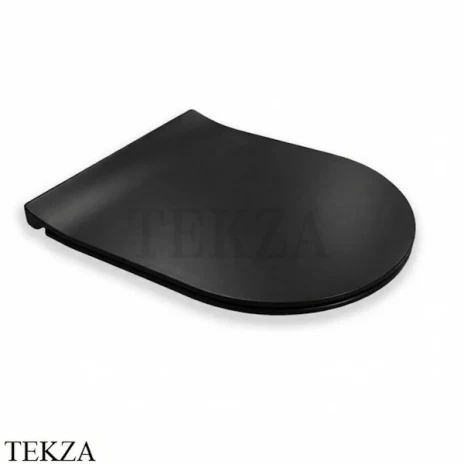 Hatria Fusion Крышка сиденье с микролифтом Slim A0Y9D502, черный матовый
