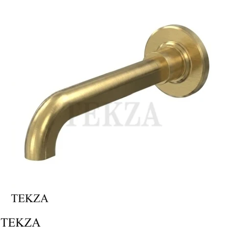 FIMA Carlo Frattini Park Line Излив для раковины на стену F1106/2OS, brushed gold