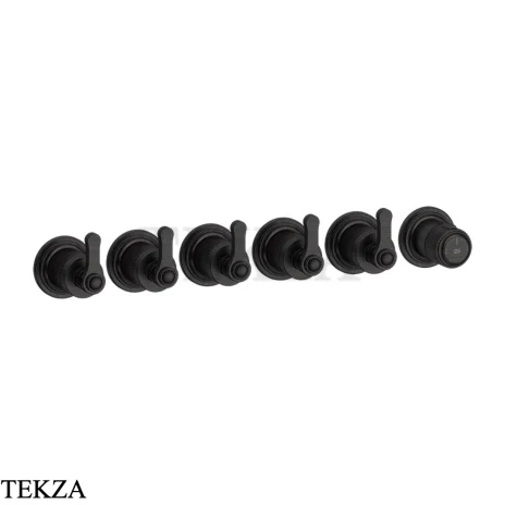 Gessi VENTI20 Термостат для душа, 5 потоков, внешняя часть 65340-187, Aged Bronze