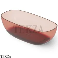 Dea Design Modern Ванна отдельностоящая скругленная 162x80 Glasstech DD8666 1620 R5, Pomegranate R5