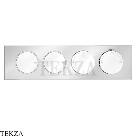 Gessi Origini NATURE Термостат для душа 2 потока с кнопками, внешняя часть 66222-031, хром глянец