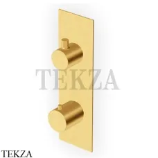 Zucchetti Pan Термостат для душа, 1 выход, внешняя часть ZT28659.C41, brushed gold