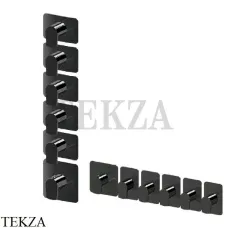 Newform HAKA Смеситель для душа, 5 потоков, внешняя часть 69873E.01.093, черный матовый