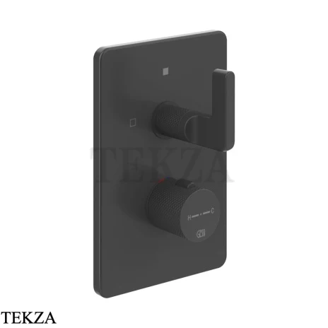 Gessi INCISO SHOWER Термостатический смеситель, 2 потока, внешняя часть 58134-299, Black XL