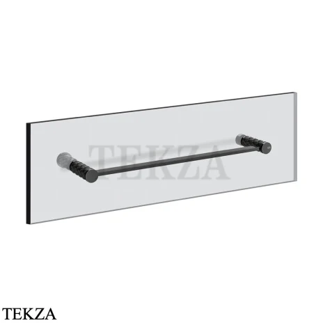 Gessi Pelle Tresse Полотенцедержатель для крепления на стекло, 45 см 78713-439, Nero/ Black Metal PVD