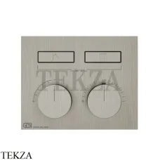 Gessi HI-FI Термостатический смеситель на 2 потока, внешняя часть 63004-149, Finox Brushed Nickel