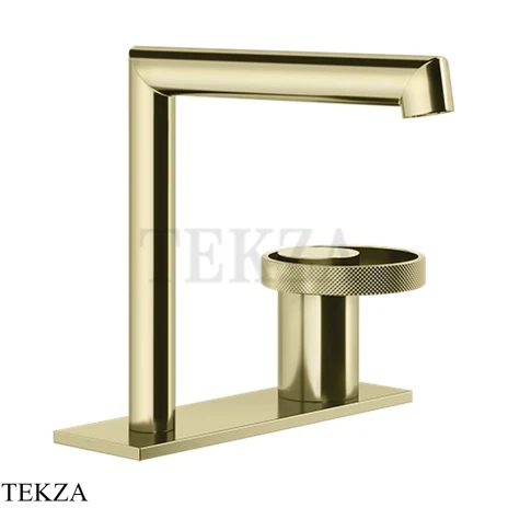 Gessi ANELLO Смеситель для раковины на планке, без донного клапана 63315-710, Brass PVD
