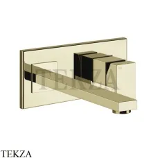 Gessi Rettangolo Смеситель для раковины на планке длинный, внешняя часть 44838-710, Brass PVD