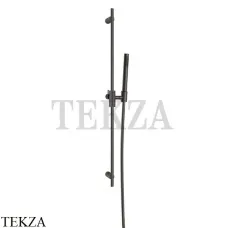 Gessi ANELLO Штанга в комплекте с душевой лейкой 63484-707, Black Metal Brushed