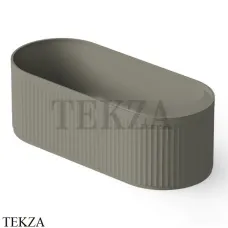 Dea Design Stripes Ванна отдельностоящая овальная 171x72 Solid Surface DD8801 1710 4, Light Grey №4