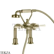 Gessi VENTI20 Смеситель для ванны на борт с гарнитуром 65115-727, Brushed Brass