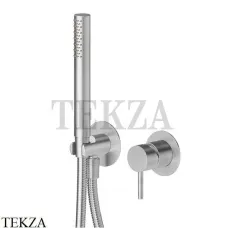 Newform X-Steel 316 Душевой комплект смеситель, ручной душ, сталь 69676EX.50.050, INOX Stainless steel Newform X-Steel 316 Душевой комплект смеситель, ручной душ, сталь 69676EX.50.050, INOX Stainless steel