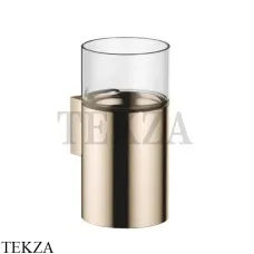 Dornbracht Стакан настенный с держателем, хрусталь прозрачный 83400979-26, Light Gold Dornbracht Стакан настенный с держателем, хрусталь прозрачный 83400979-26, Light Gold