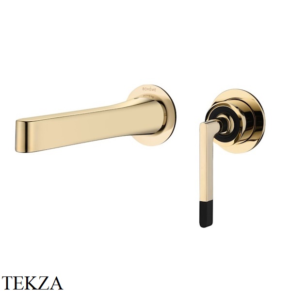 Boheme Duo Смеситель для раковины однорычажный, комплект 165-G, Золото глянец