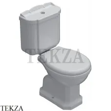 Globo Paestum Унитаз компакт выпуск в пол PA003BI, сиденье с микролифтом, белый глянец