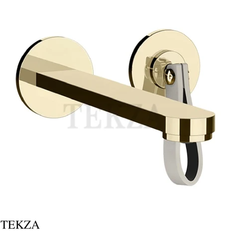 Gessi Pelle Laccetto Смеситель для раковины, внешняя часть, 78488-434, Crème/Brass PVD