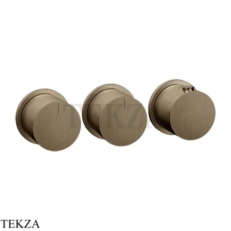 Gessi Habito Bath-shower Термостат на 2 потока, внешняя часть 63434-761, Coffee Bronze Br. PVD