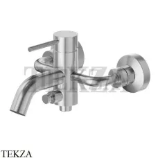 Newform XT Смеситель для ванны с изливом, без гарнитура, 4240.59.066, PVD Br. Stainless Steel