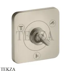 Axor Citterio E Trio/Quattro Запорный/переключающий вентиль, внешняя часть 36772820, Brushed Nickel