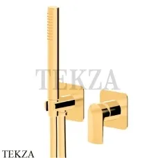 Newform Delta Zero Смеситель для душа с гарнитуром 72276E.61.020, PVD Glossy Gold