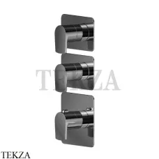 Newform HAKA Термостат для душа, 2 потока, внешняя часть 69870E.59.064, PVD Br. Gun Metal