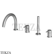 FIMA Carlo Frattini SNAP Смеситель на борт ванны, с гарнитуром F3124NCR, хром глянец