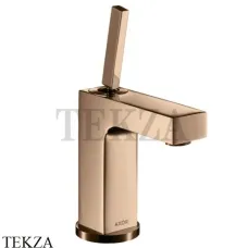 Axor Citterio Смеситель для раковины 110, с донным клапаном 39010300, Polished Red Gold