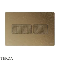 TECE TECEsolid Панель смыва для унитаза 9240435, матовая бронза с ромбовидным рельефом
