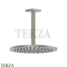 Gessi RILIEVO Потолочная душевая лейка D25 с кронштейном 59152-149, Finox Brushed Nickel