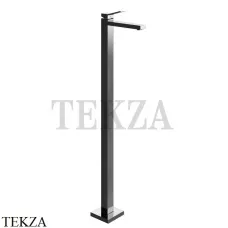 Gessi RETTANGOLO K Смеситель для раковины напольный, внешняя часть 53095-706, Black Metal Gessi RETTANGOLO K Смеситель для раковины напольный, внешняя часть 53095-706, Black Metal