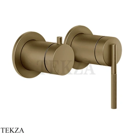 Gessi INGRANAGGIO Смеситель для душа, 2 потока, внешняя часть 63580-791, Deep Bronze Br. PVD