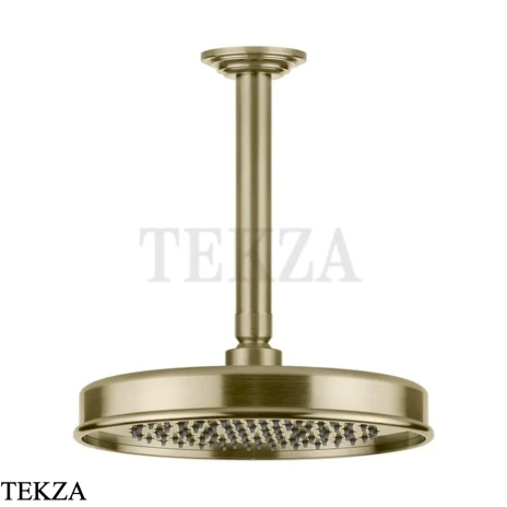 Gessi VENTI20 Верхний душ 200 с потолочным креплением под размер 65150-727, Brushed Brass PVD