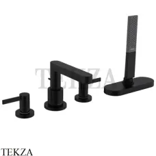 Hansgrohe FINORIS Смеситель на борт ванны на 4 отверстия, с sBox 76444670, черный матовый