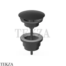 Zucchetti Донный клапан для раковины фиксированный R97760.P81, brushed total black PVD