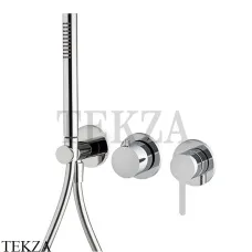 FIMA Carlo Frattini SNAP Смеситель для душа с гарнитуром, внешняя часть F3129WX8CR, хром глянец FIMA Carlo Frattini SNAP Смеситель для душа с гарнитуром, внешняя часть F3129WX8CR, хром глянец