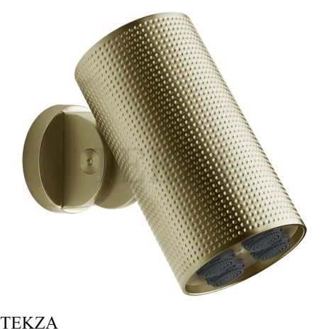 Gessi 316 SPOTWATER CESELLO Душевая головка настенного крепления, многоструйная 57231-727, Brushed Brass PVD