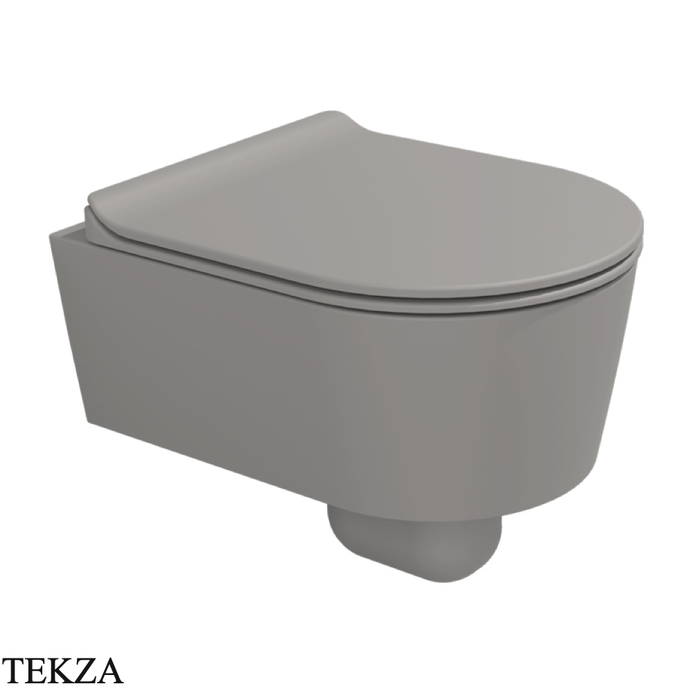 Flaminia LINK Mini Link унитаз подвесной GoClean чаша без ободка 5064GCEN, серый Cenere матовый
