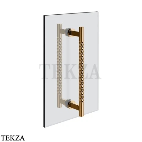 Gessi Pelle Tresse Полотенцедержатель для крепления на стекло, 30 см 78631-735, Warm Bronze PVD