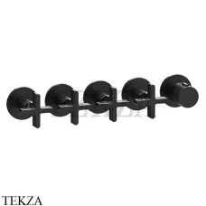 Gessi INCISO SHOWER Термостатический смеситель, 4 потока, внешняя часть 58438-299, Black XL
