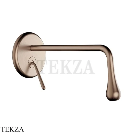 Gessi Goccia Смеситель для раковины длинный излив, внешняя часть 33686-708, Copper Br. PVD