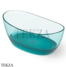 Dea Design Elegant Ванна отдельностоящая овальная 163x85 Glasstech DD8611 1630 R8, Lake Water Blue R8