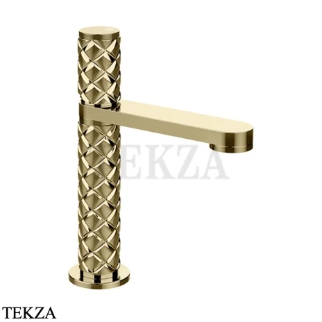 Gessi Pelle Tresse Смеситель для раковины, без сливного гарнитура 78002-710, Brass PVD