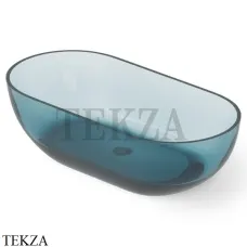 Dea Design Shadow Ванна отдельностоящая овальная 155x77 Glasstech DD8619 1550 R11, Dark Blue R11