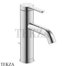 Duravit C.1 Смеситель для раковины, с донным клапаном C11020001010, хром глянец