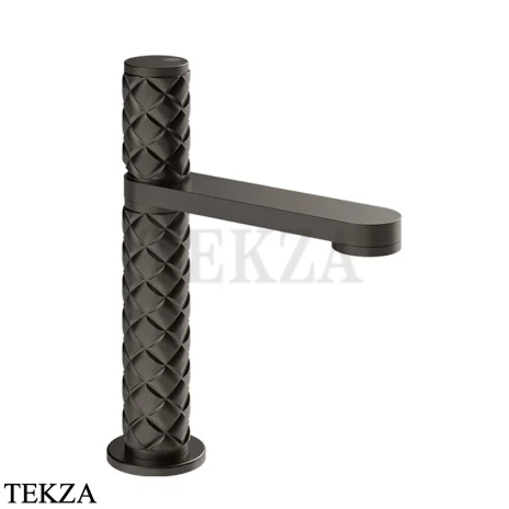 Gessi Pelle Tresse Смеситель для раковины, с донным клапаном 78051-707, Black Metal Br. PVD