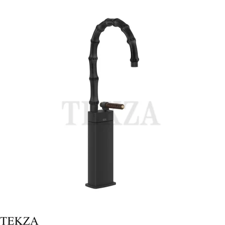 Gessi Jacqueline Смеситель для раковины высокий, без донного клапана 77405-299, черный матовый