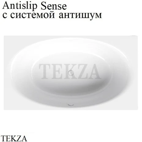 BETTE BetteEve Ванна прямоугольная, сталь 6042-000 AS, антишум, антислип Sense, белый глянец