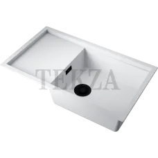 Omoikiri Sintesi 86 Кухонная мойка Artceramic прямоугольная с крылом 4997131 белый